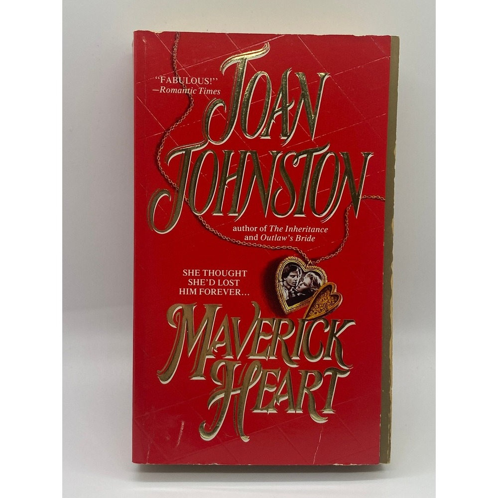 Joan Johnston Maverick Heart Book OS Red Good Historical Romance Paperback